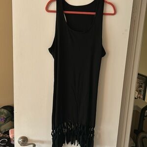 Black tank dress/bathing suit coverup